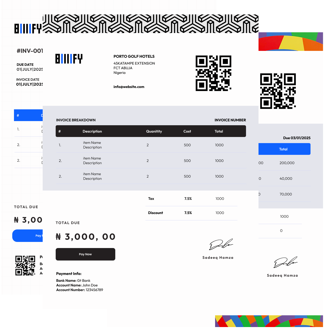 invoice template